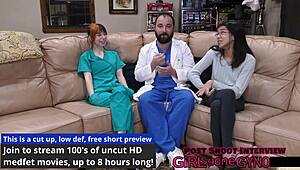 ditria roses' 1st gyno exam uh so exposing pierced nipples