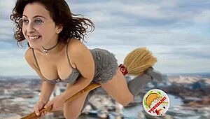 Torcelini’s Seductive Witch Teacher Delivers Halloween Broomstick Riding Lesson in Costume