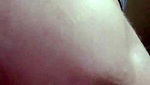 teasing my tight hole with dildo for deep stretch