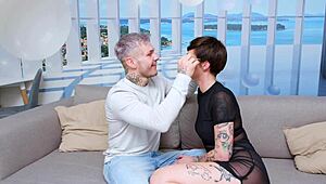 he surprised his wife with a wild four-man gangbang orgy blasting off her birthday right