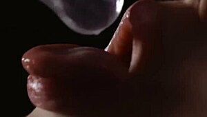 Hot curvy girl solos juicy pussy with dildo close-up gaping