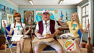 Torcelini’s Seductive Witch Teacher Delivers Halloween Broomstick Riding Lesson in Costume