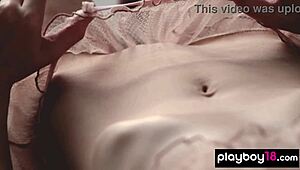 small titted redhead diana lark slowly teases out of sexy lingerie