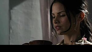 lucy lawless and katrina law deliver steamy blowjobs handjobs with big tits topless in spartacus