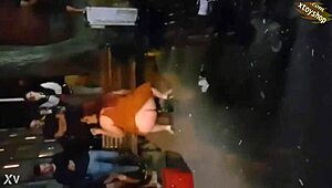 cam girl's big ass tempts with bottle insertion hidden cam tease