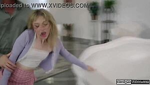 i smashed my stepdaughter's smile right off with rough daddy pounding!