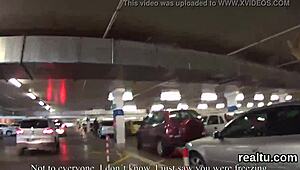 I got seduced by charming Czech sweetie undressed ripped clothes fucked pov mall