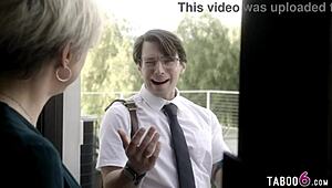 Religious Youths Tempt Huge Tits Granny Dee Williams' Forbidden Desires