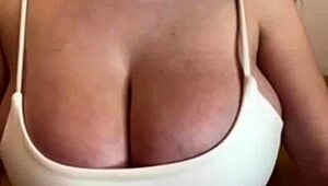 STEPMOM'S BIG MILKY TITS DRIPPING WHILE RIDING HUGE COCK TO ORGASM