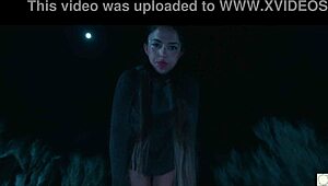 ass to mouth with this kinky spanish goddess... she's ridin rough anal deepthroat gaggin me under stars in nature!