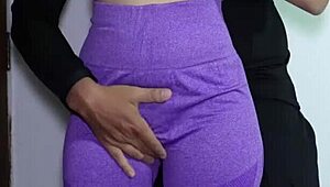 Skinny latina rips clothes for rough creampie with best friend