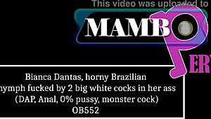 Bianca Dantas begs for two monster cocks DAP anal ass only!