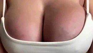 STEPMOM'S BIG MILKY TITS DRIPPING WHILE RIDING HUGE COCK TO ORGASM