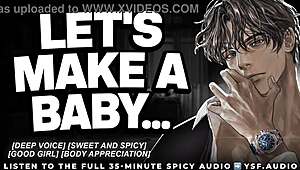 Sweet husband roleplays begging to impregnate his wife in ysf audio