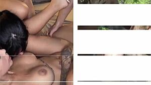petite athenea rose rides duncan saints huge cock on balcony balcony railing!