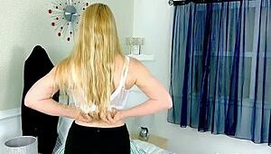 lady lucy gresty flaunts hairy milf pussy stockings curves heels