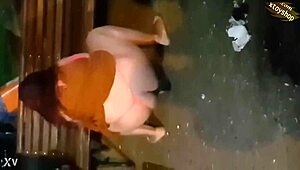 cam girl's big ass tempts with bottle insertion hidden cam tease