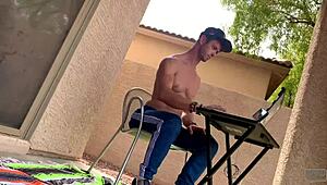 OH NO Shane distracted as miss stacy cums on him editing pov outdoor cowgirl blonde brunette