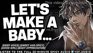 Sweet husband roleplays begging to impregnate his wife in ysf audio