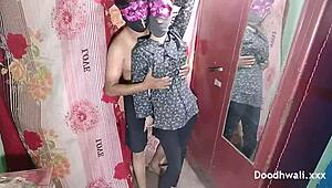 imagine this horny indian mature wife finally getting her hairy pussy pounded rough first time
