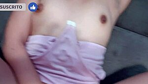 pov hot colombian roommate masturbates pussy bent over in dorm