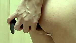 super cute japanese maid anal play in panties buttplug costume 😍🍑