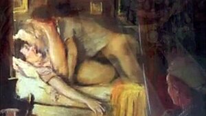 Vintage retro erotic antique Christmas babe poses naked seductively