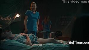 demon grabs my cock during vasectomy then we threesome the doctor