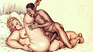 detailed vintage erotic drawings showcase hairy antique retro fantasies