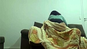 real stepmom grabs stepson's fat cock and bounces hard in taboo ride