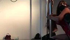 sexy doctora strips and pole dances seductively for eager patient!