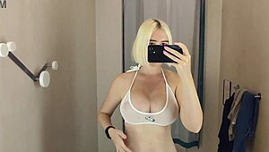 i peep public locker room bottom view juicy pussy big tits hidden bikini try-on