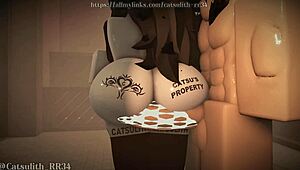 Ready for submissive cowgirl ride in steamy sauna?