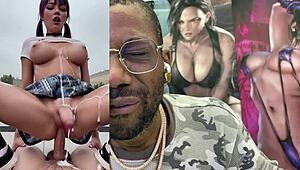 filthy asian trans spits on face cums hard cowgirl big breasts pre-cumming brunette tan ai generated