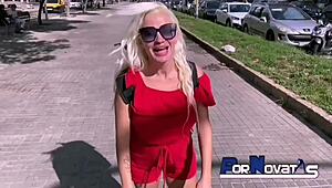 Blonde Big Tits Tease Supermarket Thrill With Victor