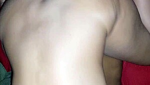 Blonde Brazilian bombshell rides huge cock reverse for creamy pussy fill!