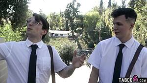 Religious Youths Tempt Huge Tits Granny Dee Williams' Forbidden Desires