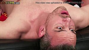 Curvy British Cfnm Dommes Suck And Jerk In Group