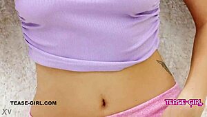 beautiful COLLEGE STUDENT gets that HOT CASTING MASSAGE on the sofa