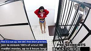 blaire celeste moans through two pov blowjobs before cum blast in hospital gloves