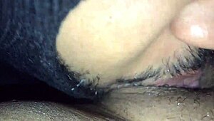 Behold the Ebony Queen unleash monster squirt blasts from her nasty black clit!