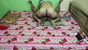 mature housewife enjoys intimate moments with husband