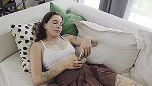 Stepfather Keeps My School Skip Secret But Fucks My Tight Young Pussy Hard