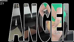 french blonde housewife mamou angel teases with toys rips clothes licks huge tits orgasms deepthroat curvy rimjob footjob