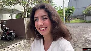 i paid the repairman with quick outdoor pussy fuck then walked street cum-covered from rough doggystyle creampie