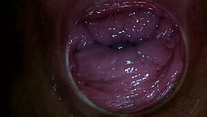 Camera plunges deep inside paula shy's tight wet pussy close-up