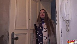 German Scout Seduces Tall Blonde Julia Maze for Cheating Model Casting Fuck