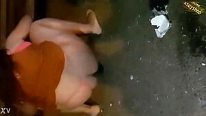 cam girl's big ass tempts with bottle insertion hidden cam tease