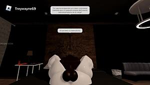 mi culo enorme siendo destrozado por el monstruo negro de papi... femboy grita!