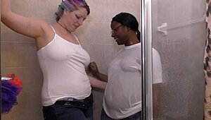 ughh interrasial ebony cock pleasuring my big titted milf pussy